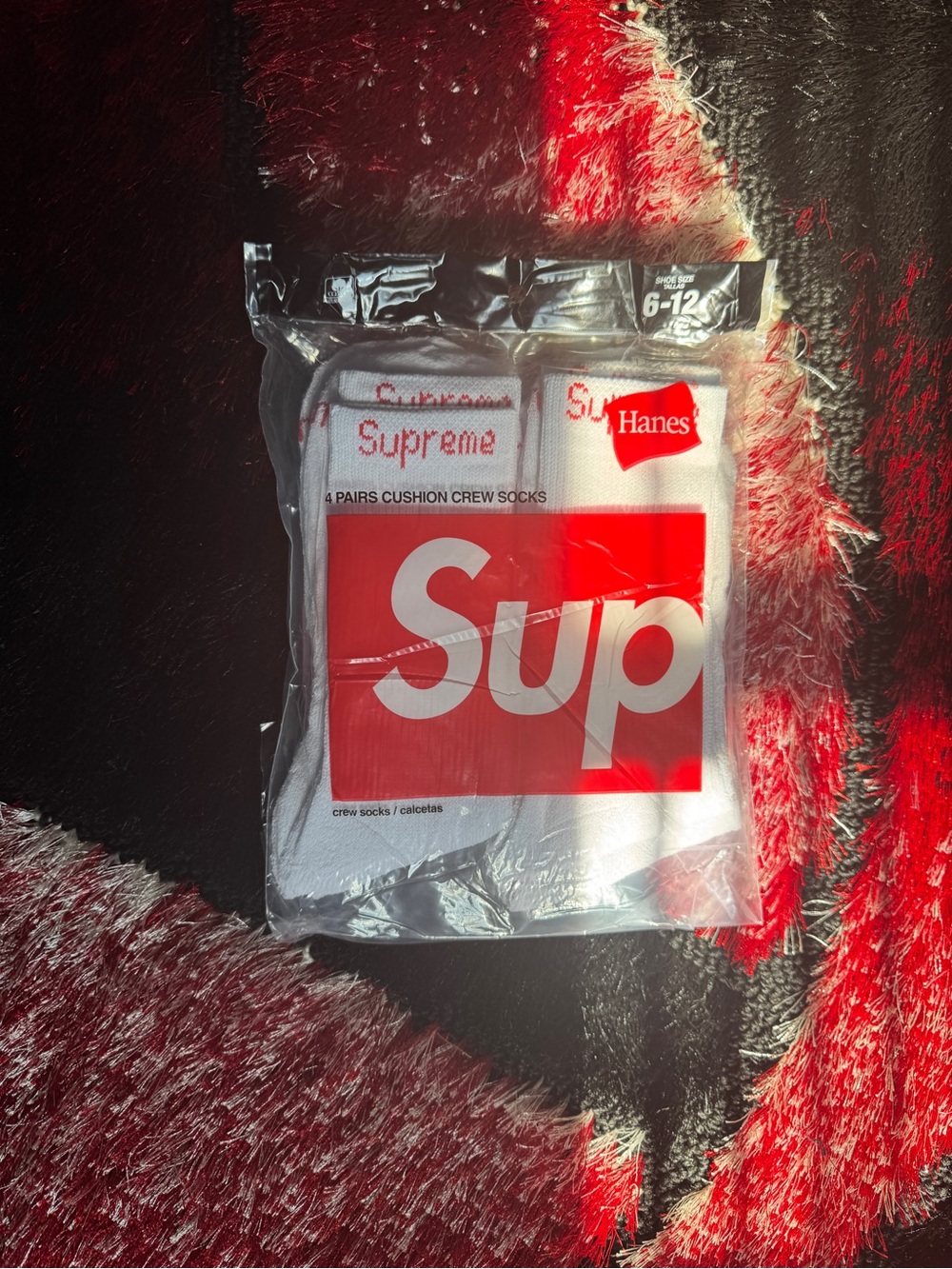 White supreme Socks